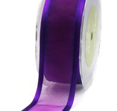 1.5 Inch Sheer Satin Band - CC47 - VIOLET