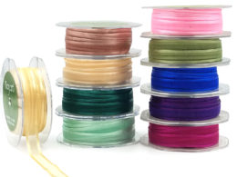 1/2 Inch Sheer Satin Band Ribbon