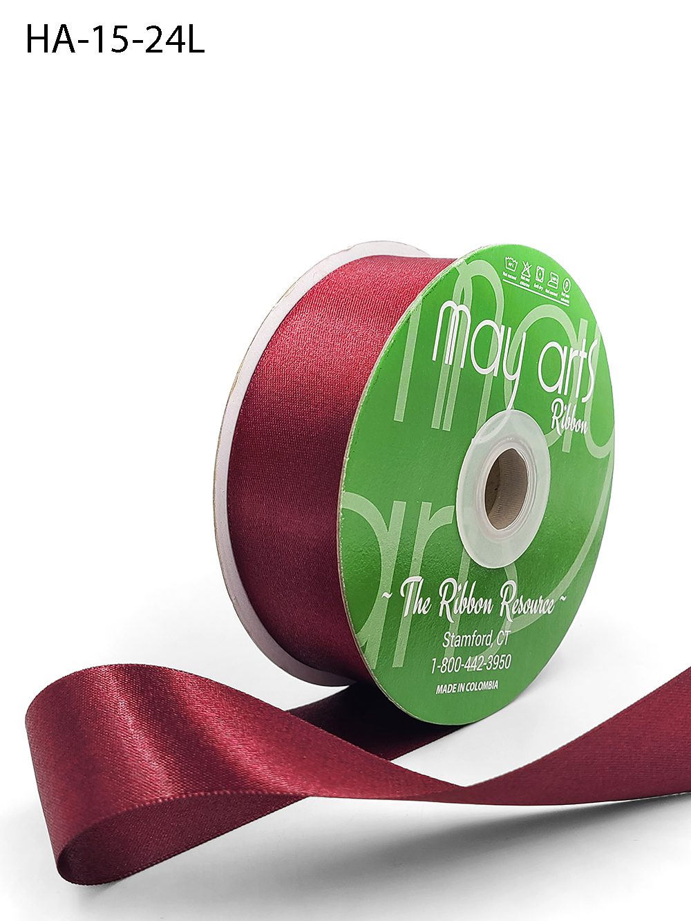 Satin Ribbon - 1/2 inch x 50 Yards, Double Face Solid Color 1/2 x 50 Yds  Red