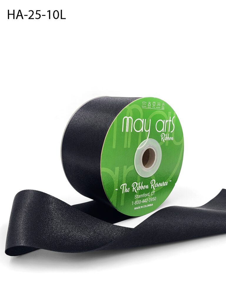 2.5 Inch Classic Double Faced Satin Ribbon with Woven Edge