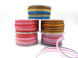 organza striped woven ribbons