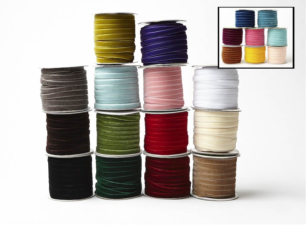 Classic Velvet Ribbon - 3/8" Online Ribbon - May Arts Ribbon