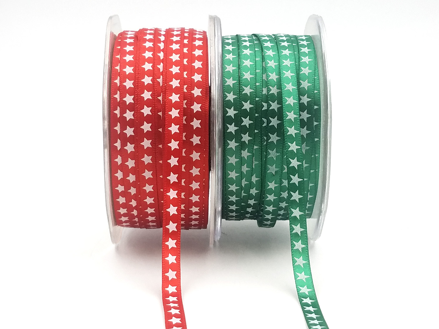 Americana Star Print Satin Ribbon - 1/4