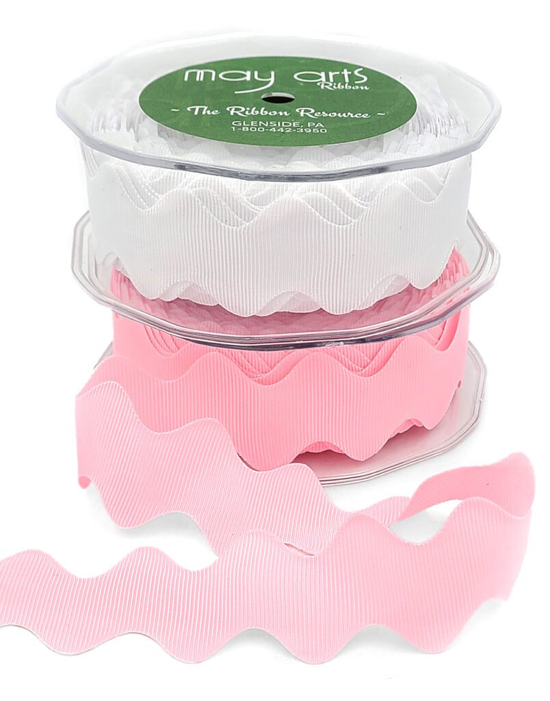 1 inch Ric Rac Ribbon with Cut Edge - May Arts Ribbon