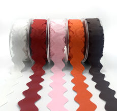 Wholesale GORGECRAFT 1 Roll 27yd/25m RIC Rac Trim Ribbon Wave