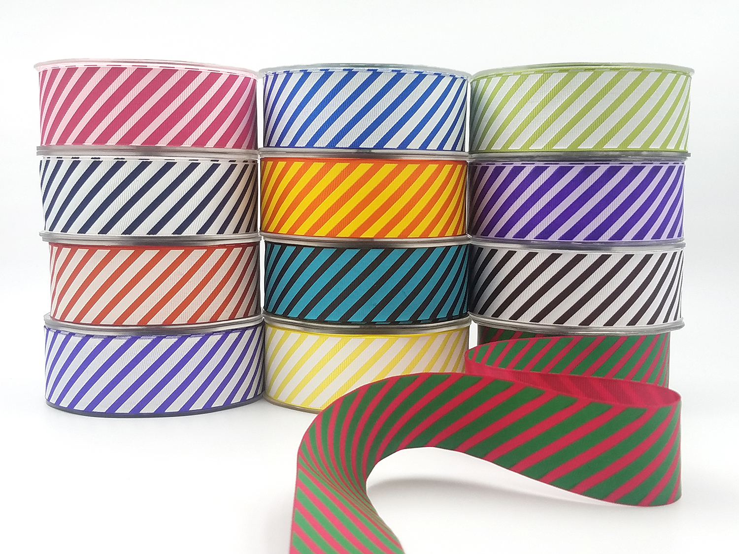 Classic Striped Grosgrain Ribbon - 3/8 Online Ribbon - May Arts Ribbon