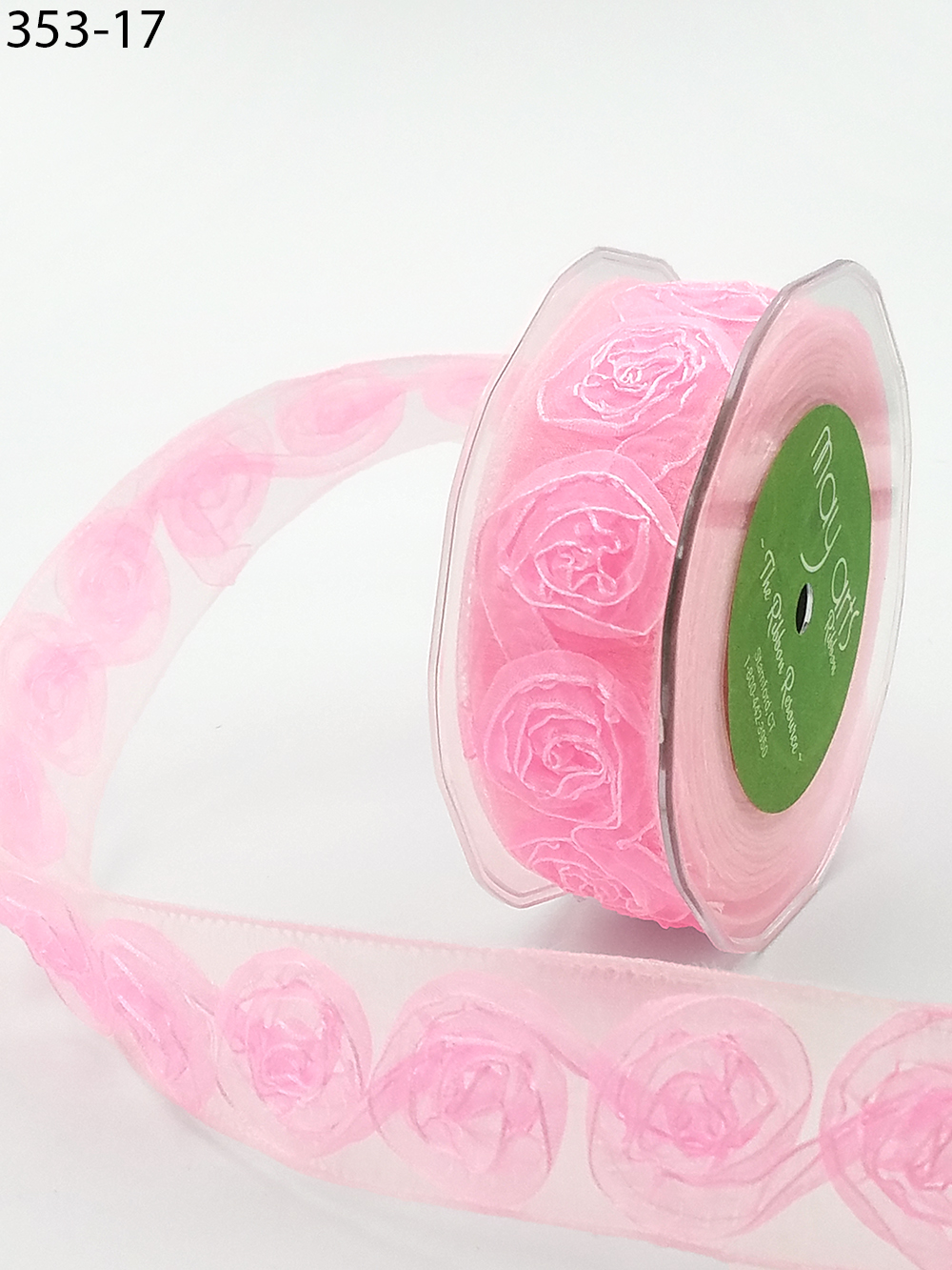Organza Roses Ribbon - 1.5