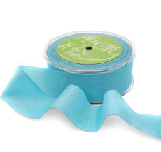 1.5 Inch Taffeta Ribbon with Wired Edge - 364-15-94H TURQUOISE