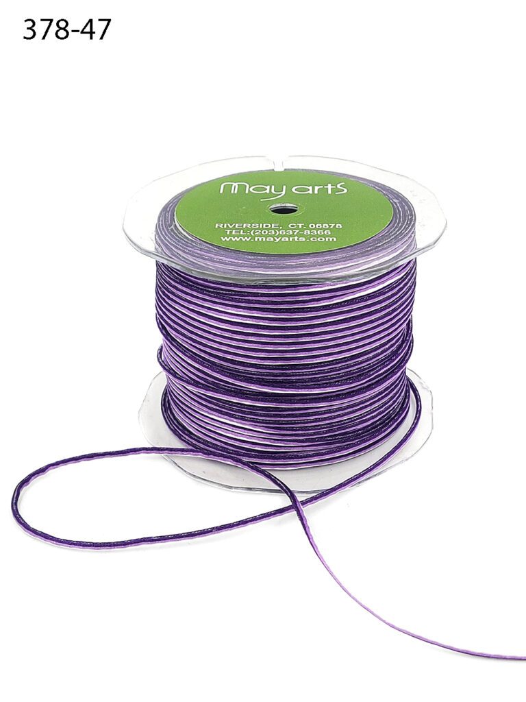 100 Yard Rat Tail Satin String Striped Ribbon