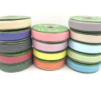 3/4" chevron twill ribbons