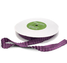 5/8" Plum Purple Pleated Satin Ribbon