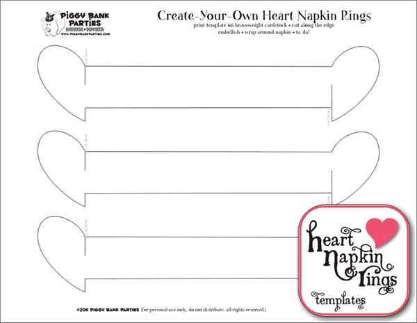 Tutorial for Heart Napkin Rings - Online Ribbon - May Arts Ribbon