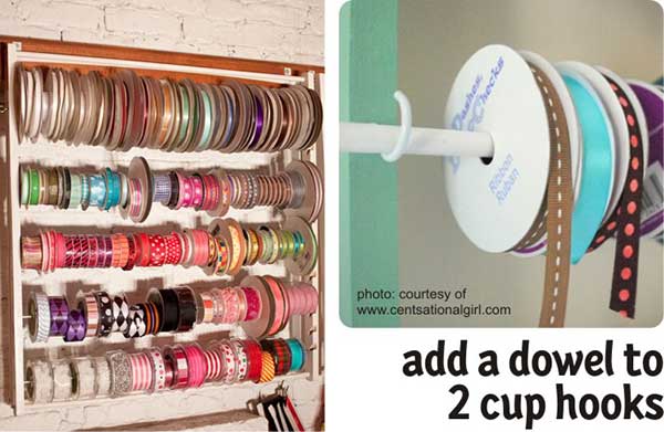 DIY Ribbon Storage Tutorial, Ribbon Rack Plans, Ribbon Storage Solution,  Wooden Ribbon Rack Instructions, Do It Yourself Ribbon Storage (Download  Now) 