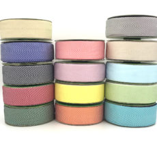 1.5" chevron twill ribbons