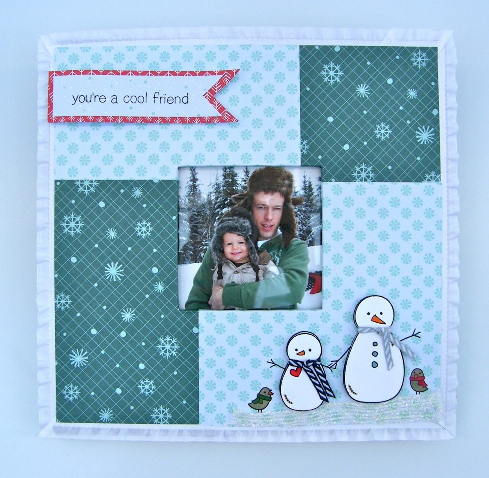 DIY Winter Photo Frame - Online Ribbon - May Arts Ribbon