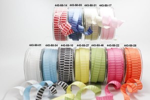 May Arts Ribbon Woven Chevron Stripes