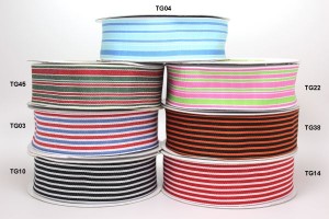 May Arts Grosgrain Striped Ribbon