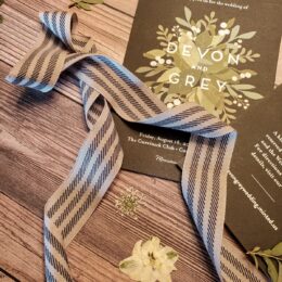 May Arts 1.25 Inch Triple Stripe Ribbon 454 Series