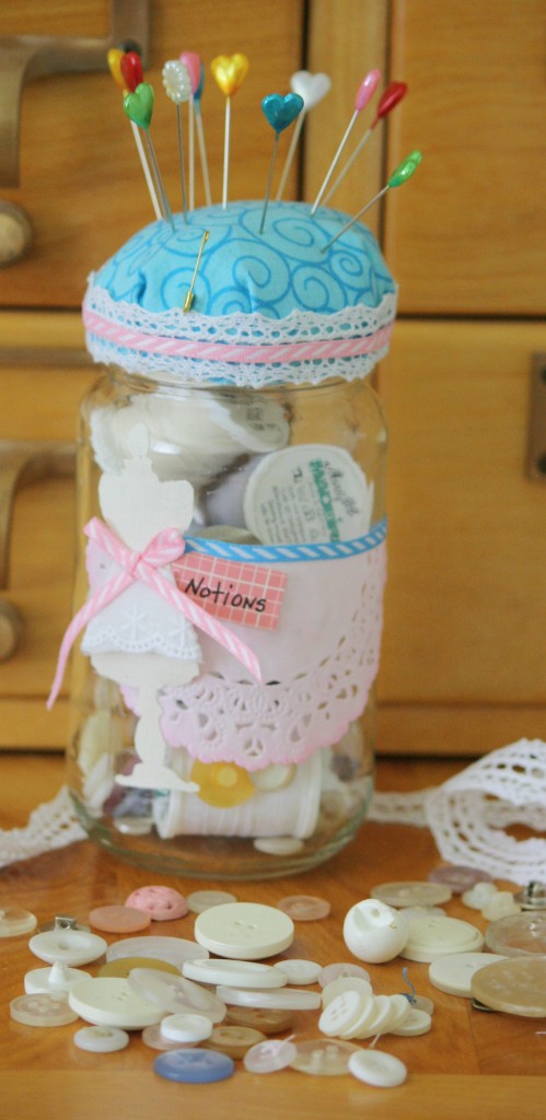 Sewing Kit in a Jar