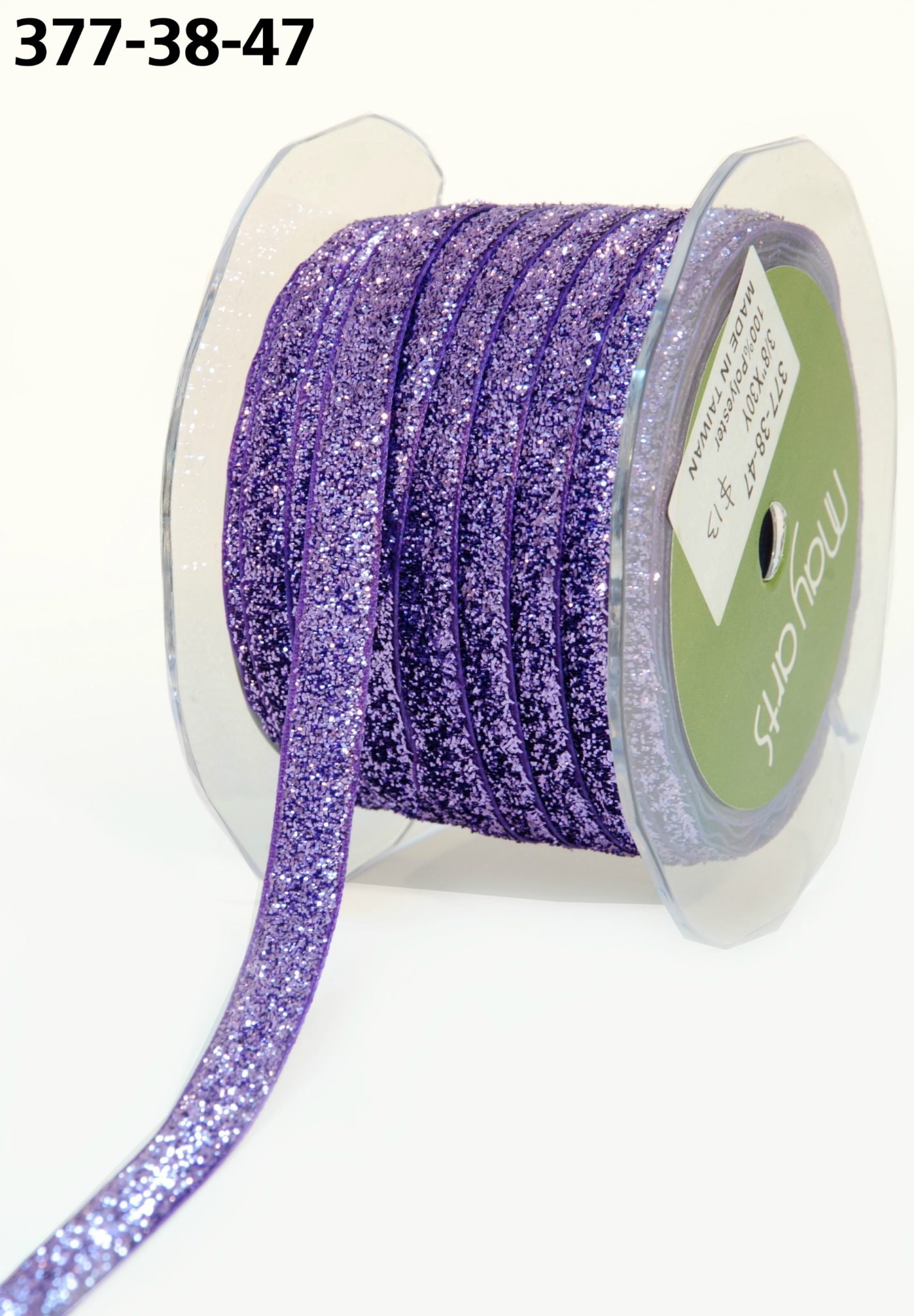 Metallic Glitter Ribbon 3/8" Online Ribbon May Arts Ribbon
