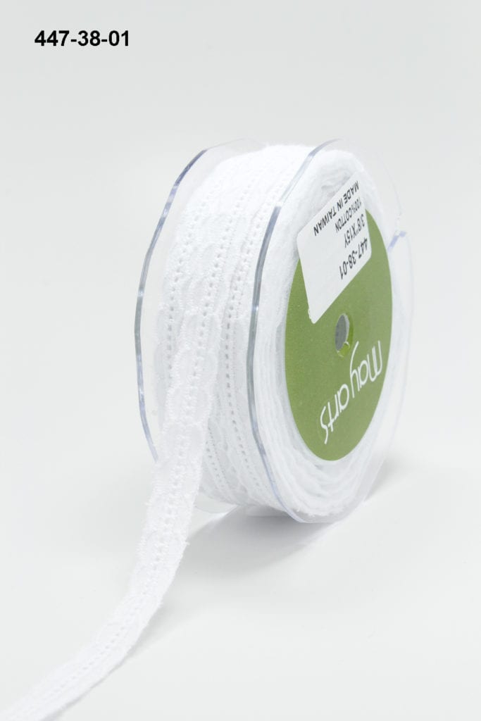 [RIBBONBIT] ☆ Uma Eyelet skrit / Ivory Ivory Ruffled Eyelet Trim | Hobby Lobby | 122143