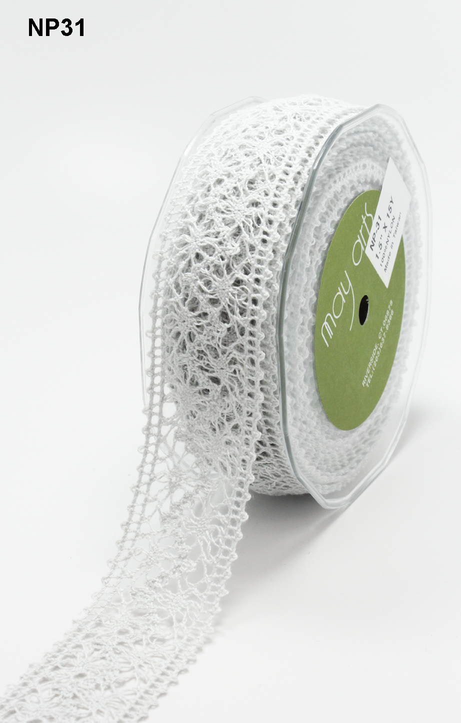 Crochet Lace Ribbon 1.5" Wholesale Ribbon May Arts Ribbon