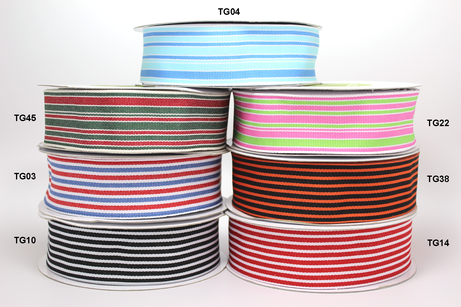 Multicolor Striped Grosgrain Ribbon - 1.5