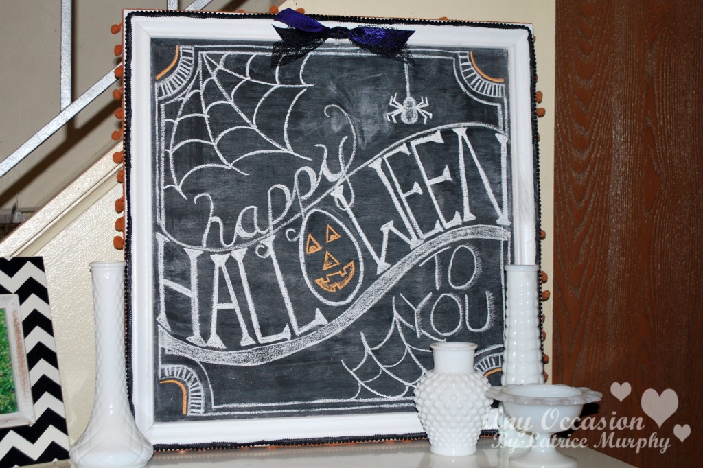 DIY Halloween Chalkboard