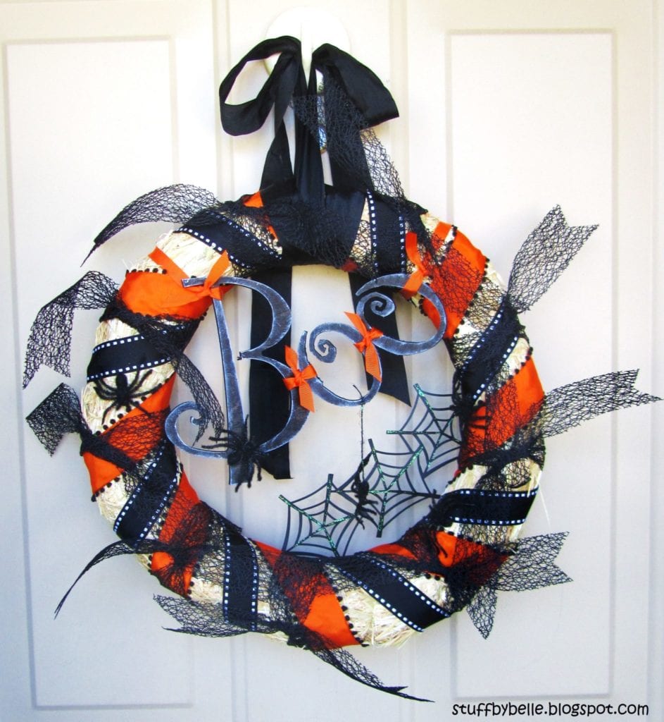 Halloween "Boo!" Wreath