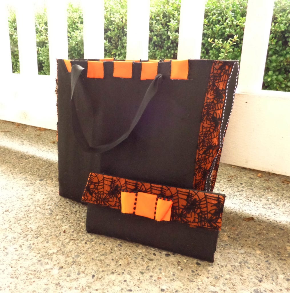Trick or Treat Bag and Matching Clutch for Mom