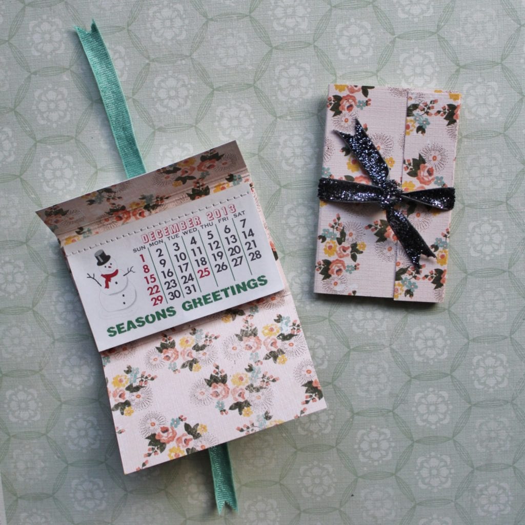 Gift Wrapped Mini Calendar