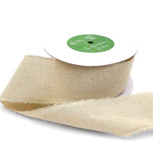 2.5 Inch Vintage Inspired Print Cotton Blend Ribbon - 468-25-02 Plain