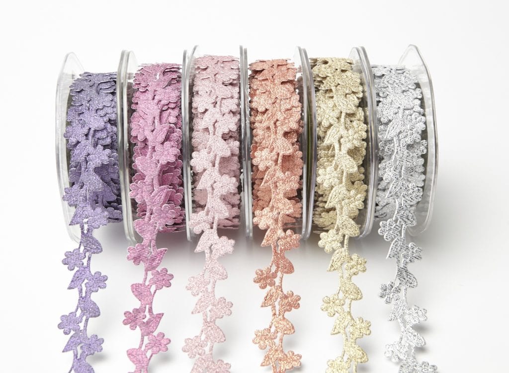 Adhesive Floral Design Ribbon