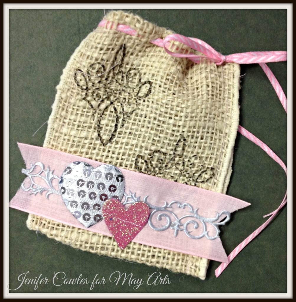 Burlap Ribbon Treat Bag