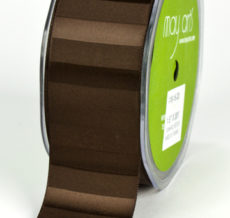 1.5 Inch Horizontal Stripes Satin Ribbon - 410-15-33 Brown