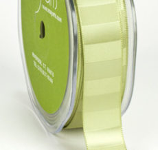 3/4 Inch Horizontal Stripe Satin Ribbon - 410-34-66 Sage