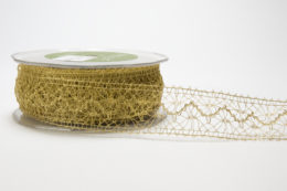 Metallic Gold Crochet Ribbon