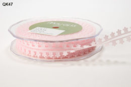 Light Pink Daisy Organza Ribbon