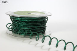 Green Iridescent Wired Green String