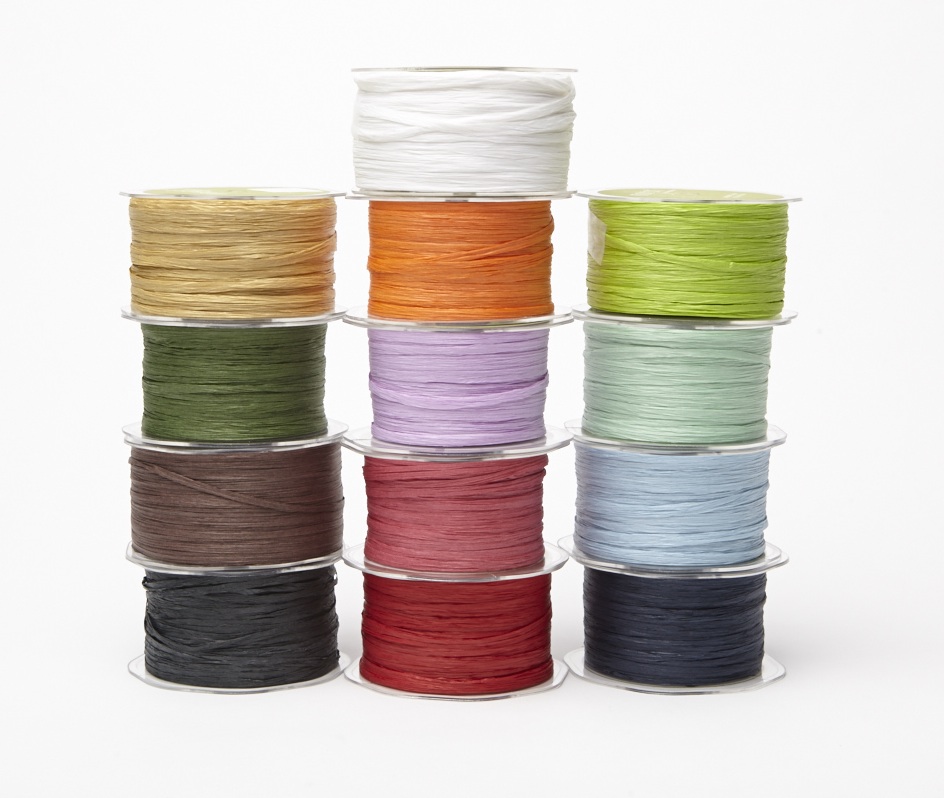 China Factory Colored Raffia Ribbon, Raffia Paper Twine String