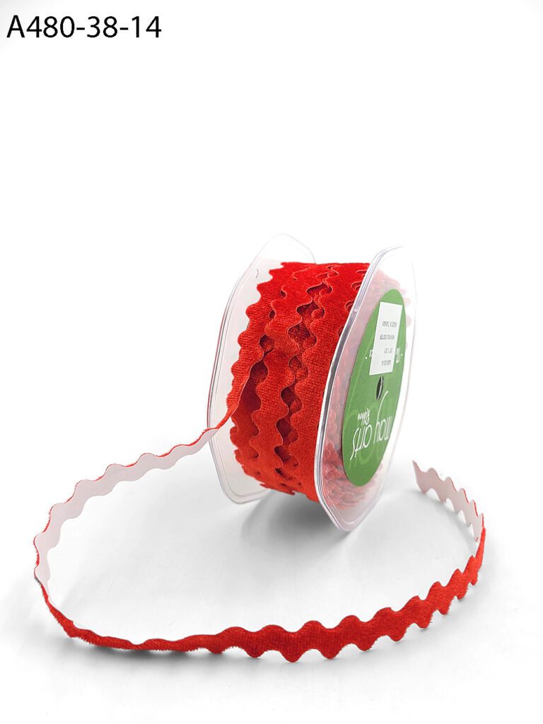 Ric Rac Velvet Adhesive Ribbon Online Ribbon May Arts