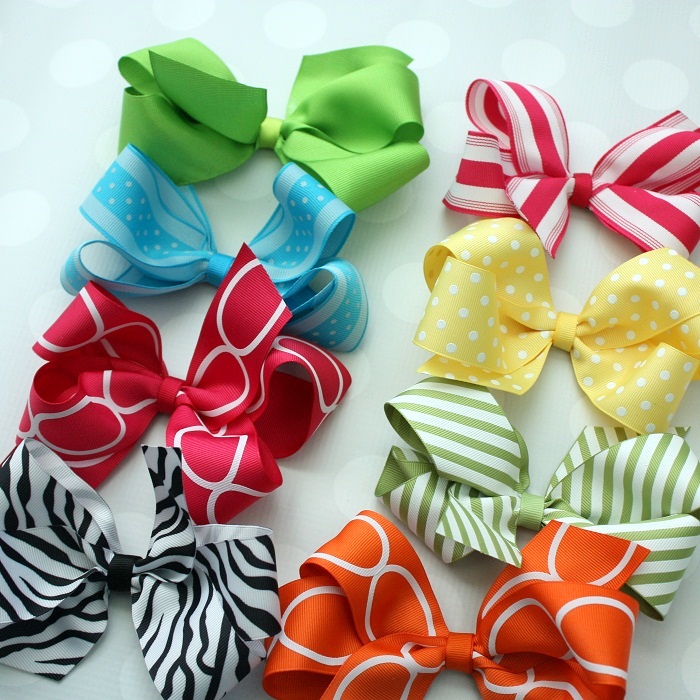 How To Make a Double Ribbon Bow With Tails - 1.5 Wired Ribbon Bow