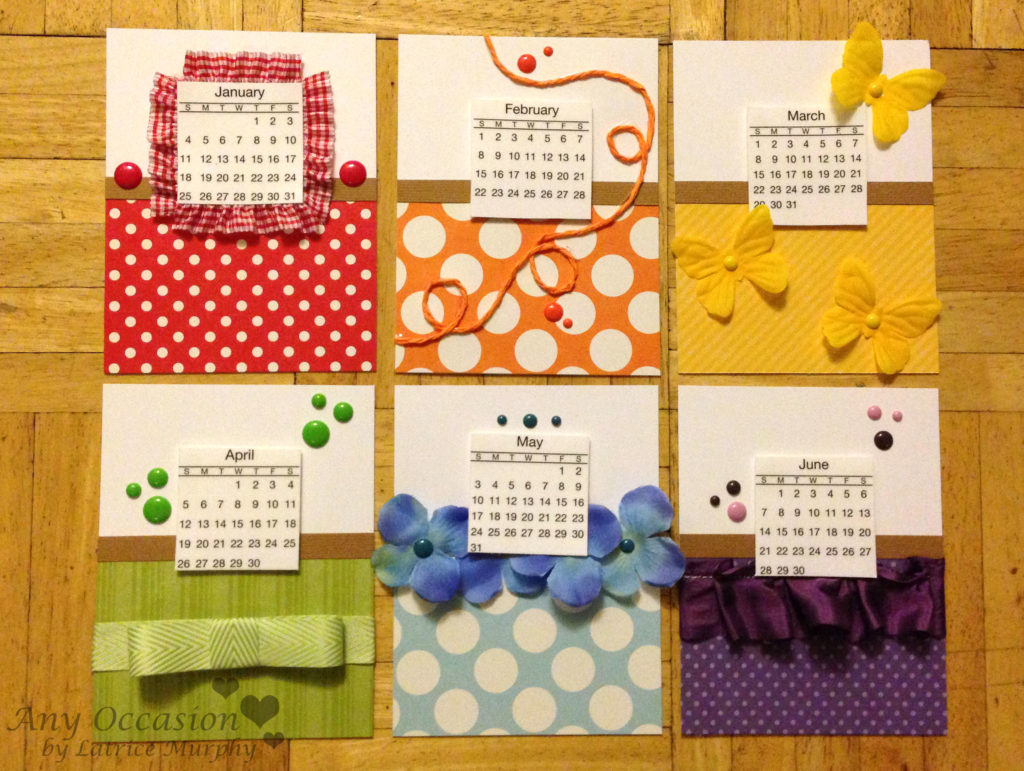 Rainbow Ribbon Calendar