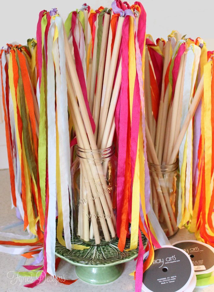 DIY For Girls Ribbon Wands Online Ribbon May Arts Ribbon