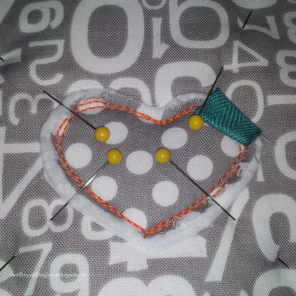 Make a Heart Key Ring Using Your Scraps