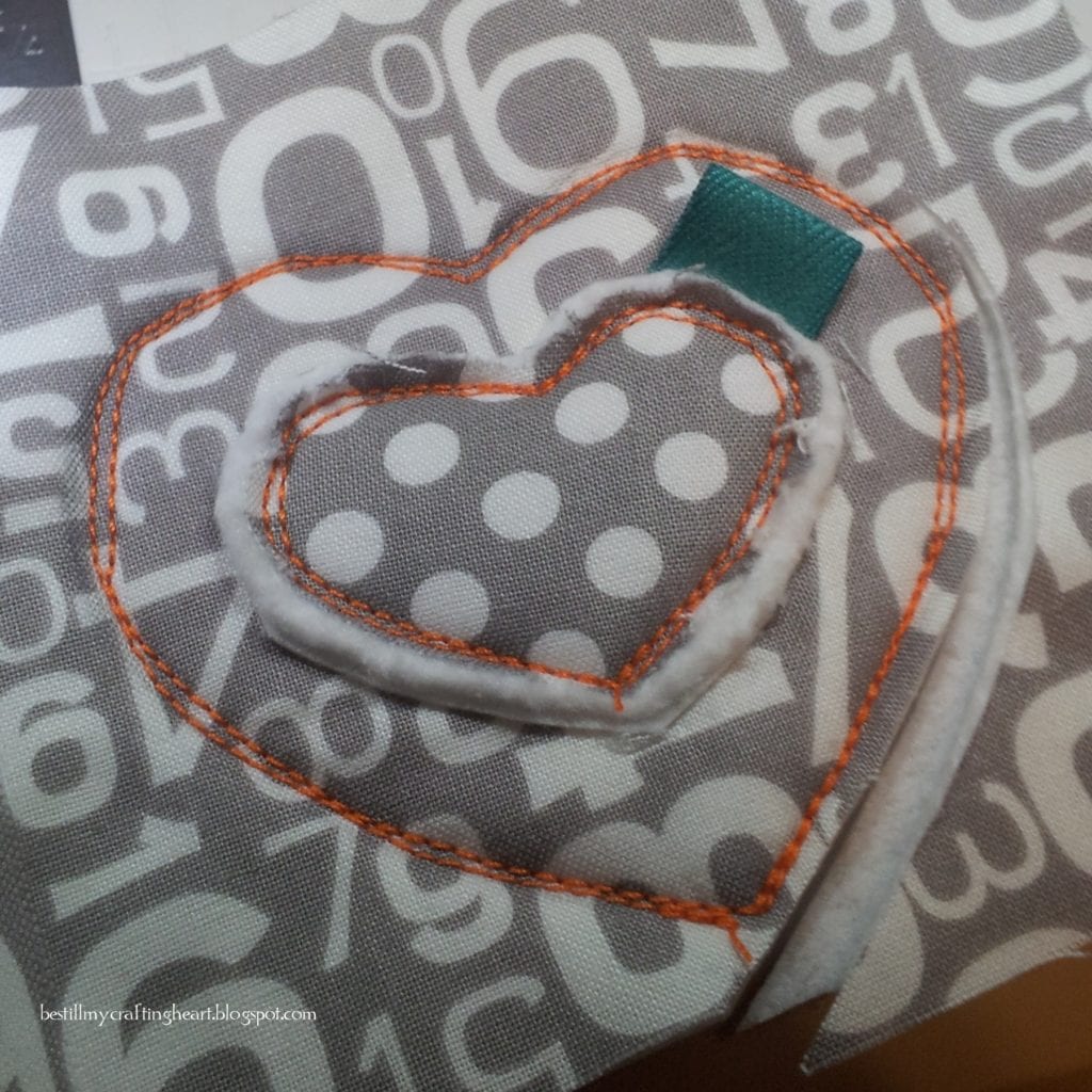 Make a Heart Key Ring Using Your Scraps