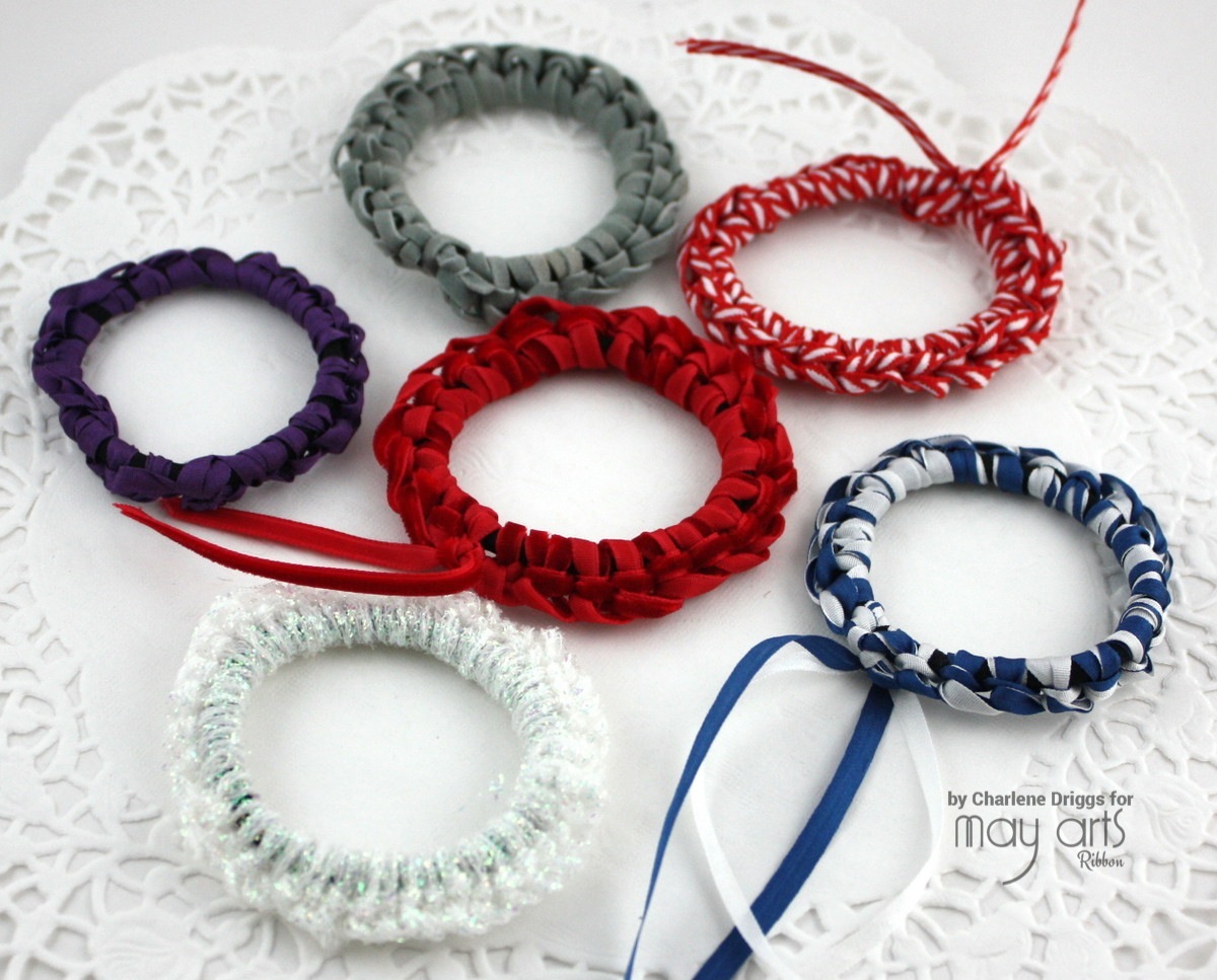 Blue ribbon hair ties - wide 10