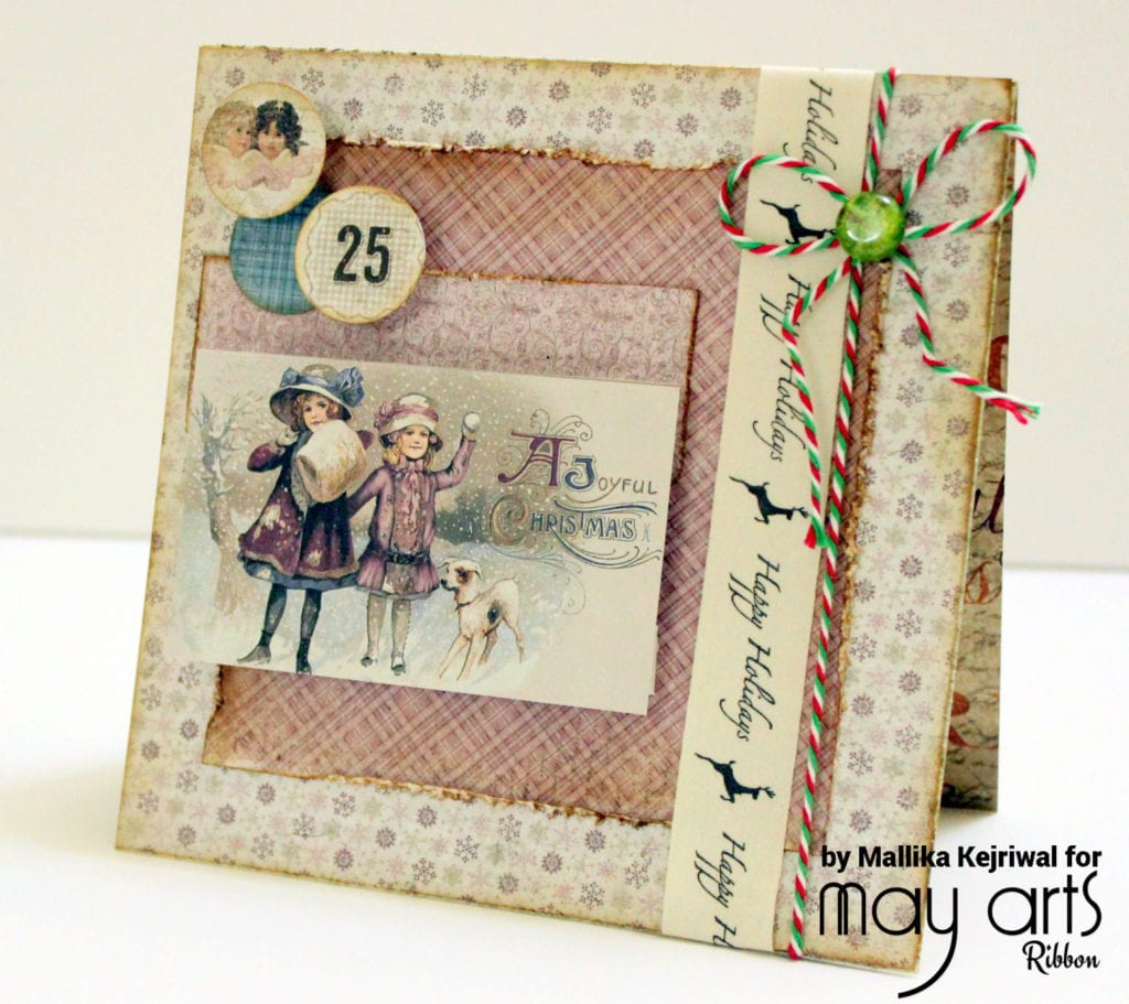 Vintage Style Christmas Card