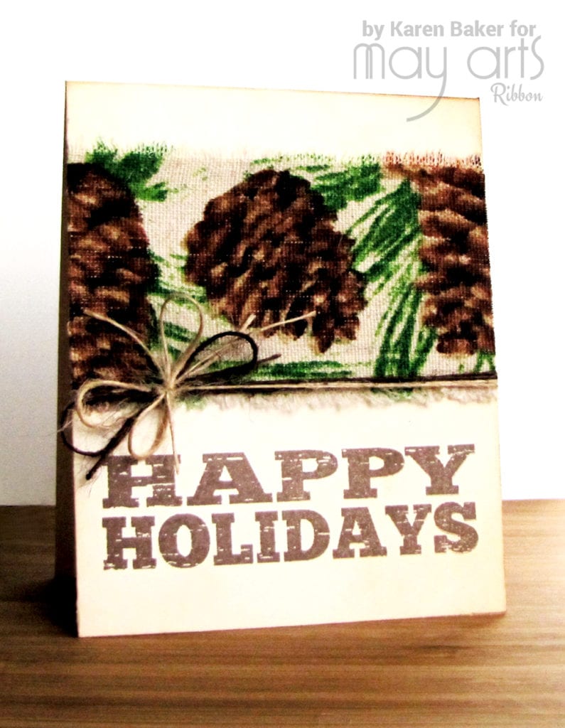 Rustic Nature Themed Christmas Card