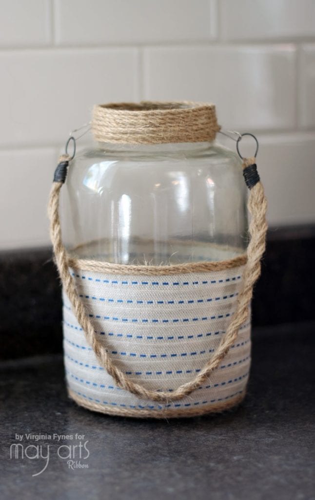 Upcycled Home Decor - Altered Jar